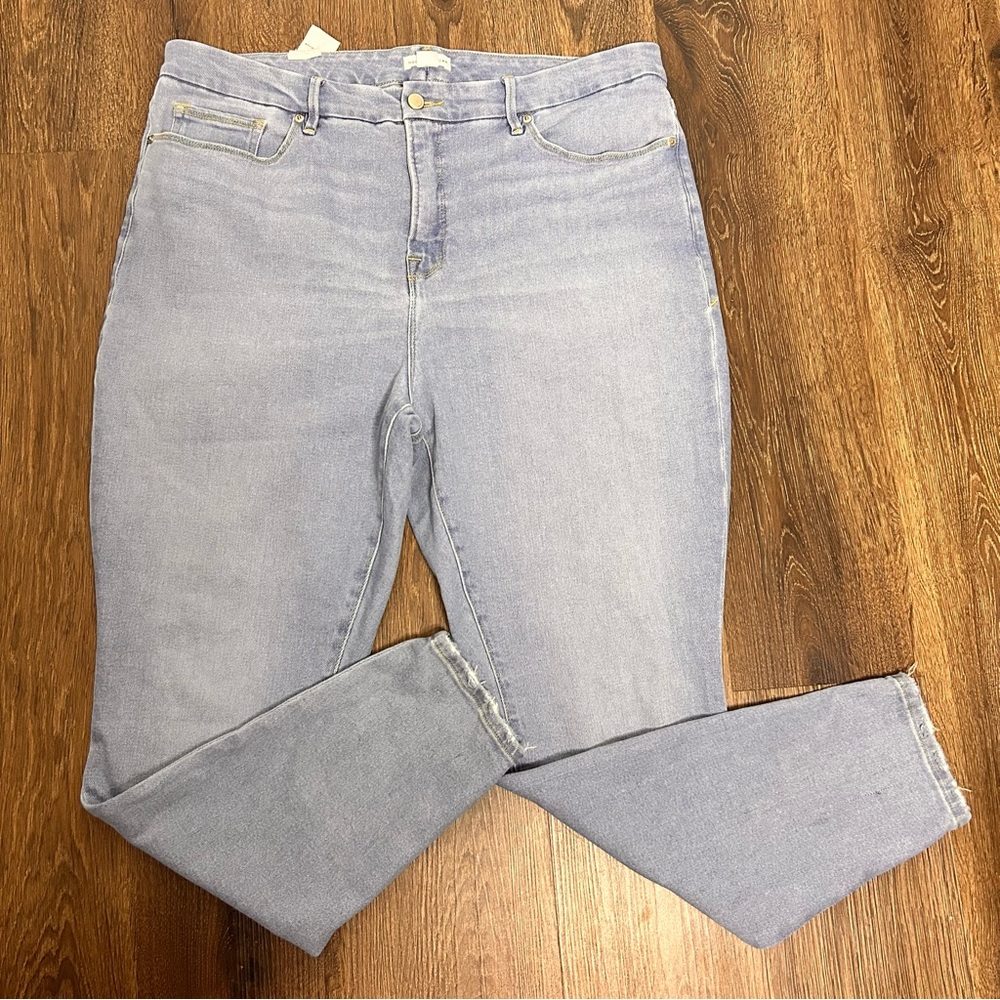 Good American Good Legs Ultimate Skinny Sculpting Blue Jeans Size 18‎ NWOT